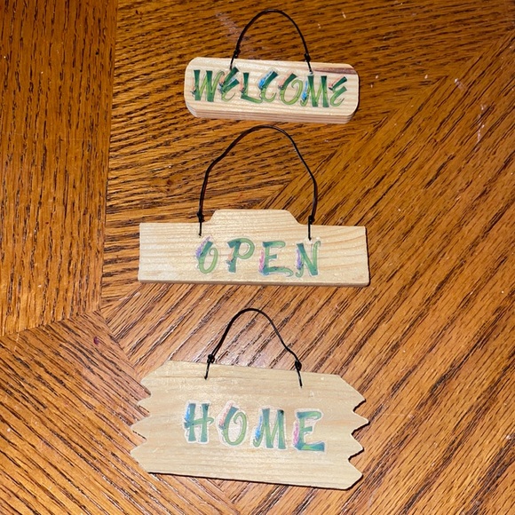 Other 3 Wooden Craft Signs Poshmark